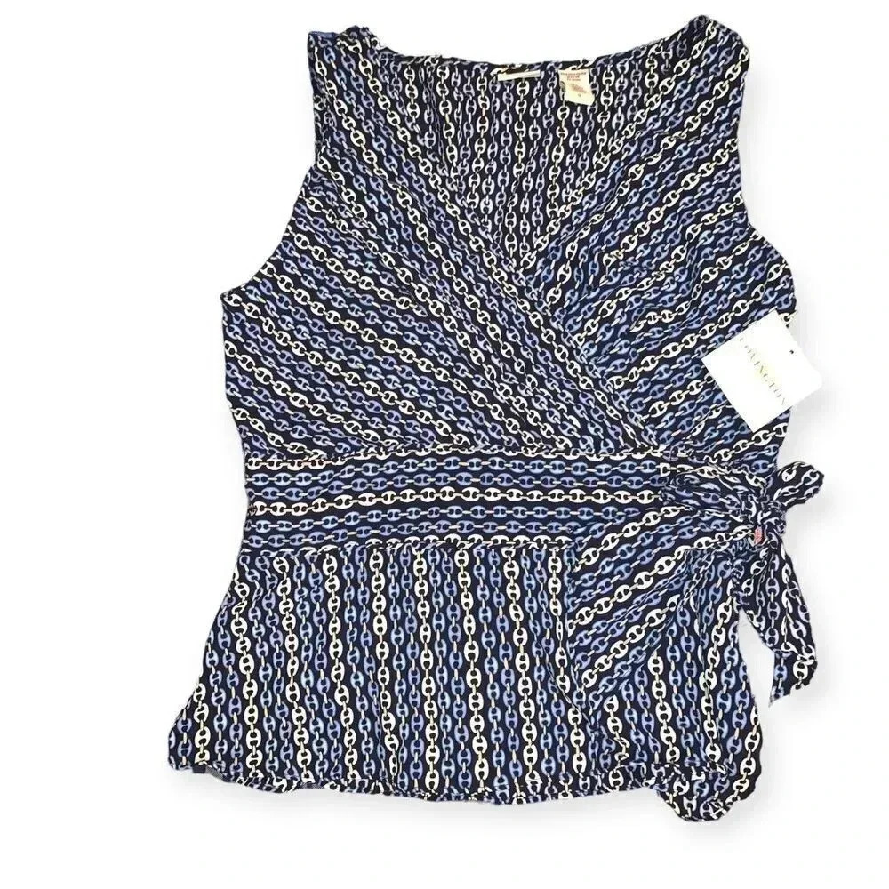 Covington wrap tie blouse